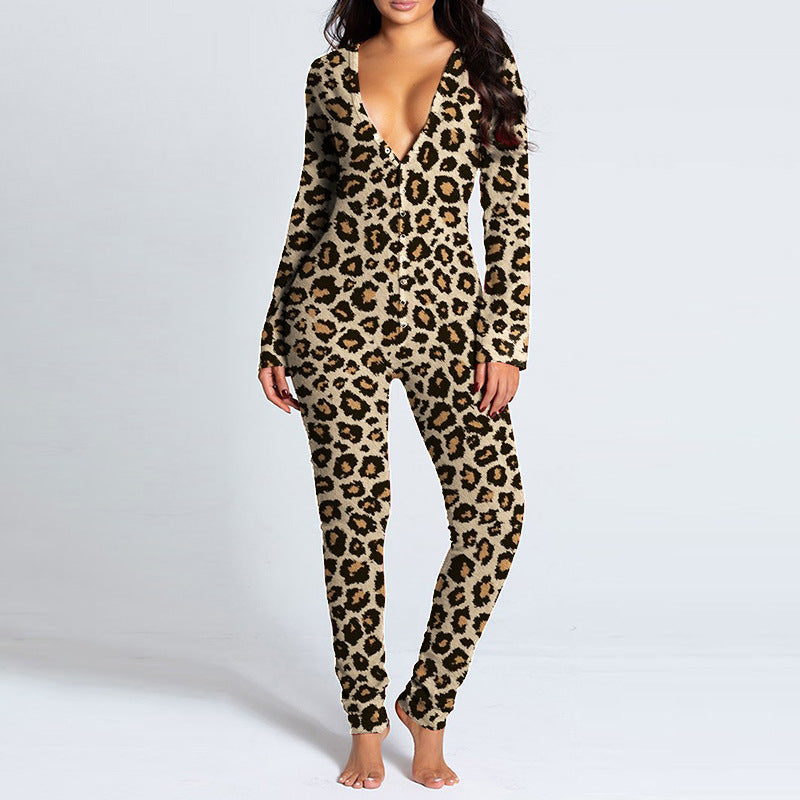 Women's onesie with heart motif and cozy fabric Lisslune