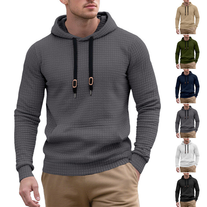 Men's stylish hoodie with textured design Lisslune