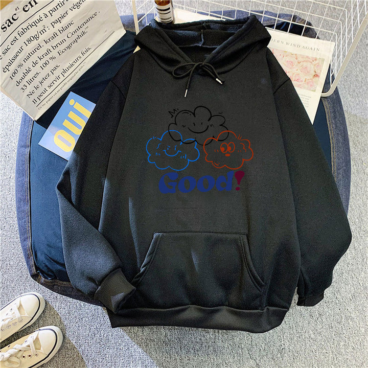 Women's hoodie with creative cartoon design and comfortable fit Lisslune