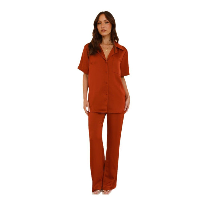Women's Satin Pajama Set Lisslune