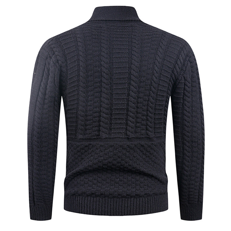 Men's cardigan with modern shawl collar and practical buttons Lisslune
