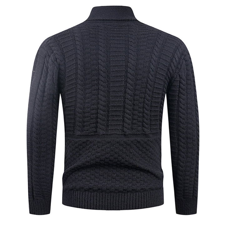 Men's cardigan with modern shawl collar and practical buttons Lisslune