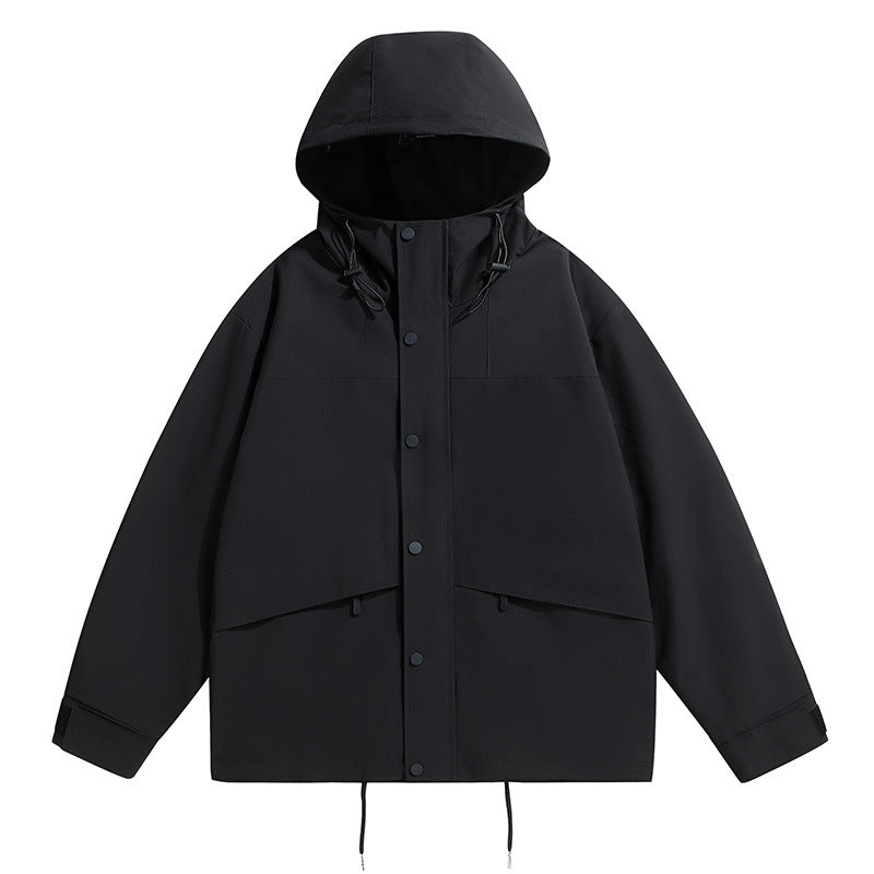 Men's technical outdoor jacket with weatherproof hood and moisture-regulating material Lisslune