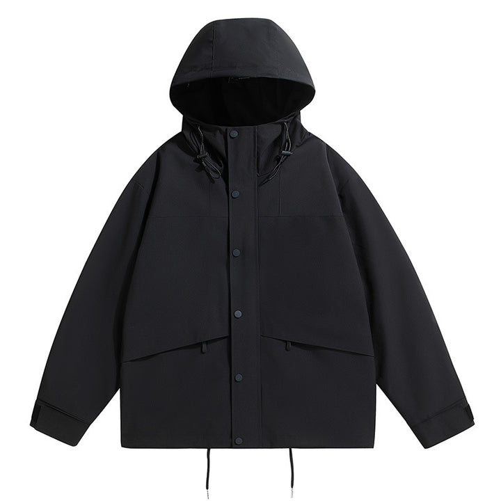 Men's technical outdoor jacket with weatherproof hood and moisture-regulating material Lisslune