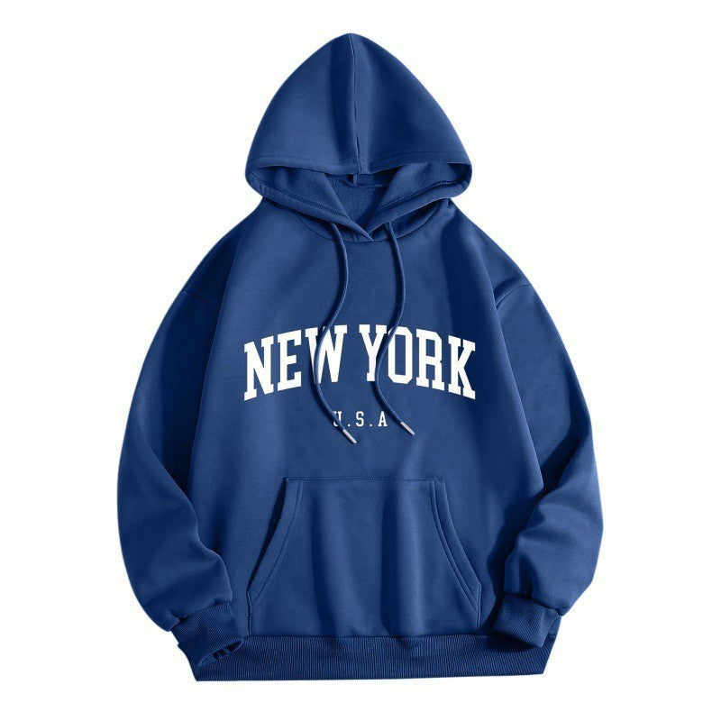 Women's hoodie with stylish New York print Lisslune