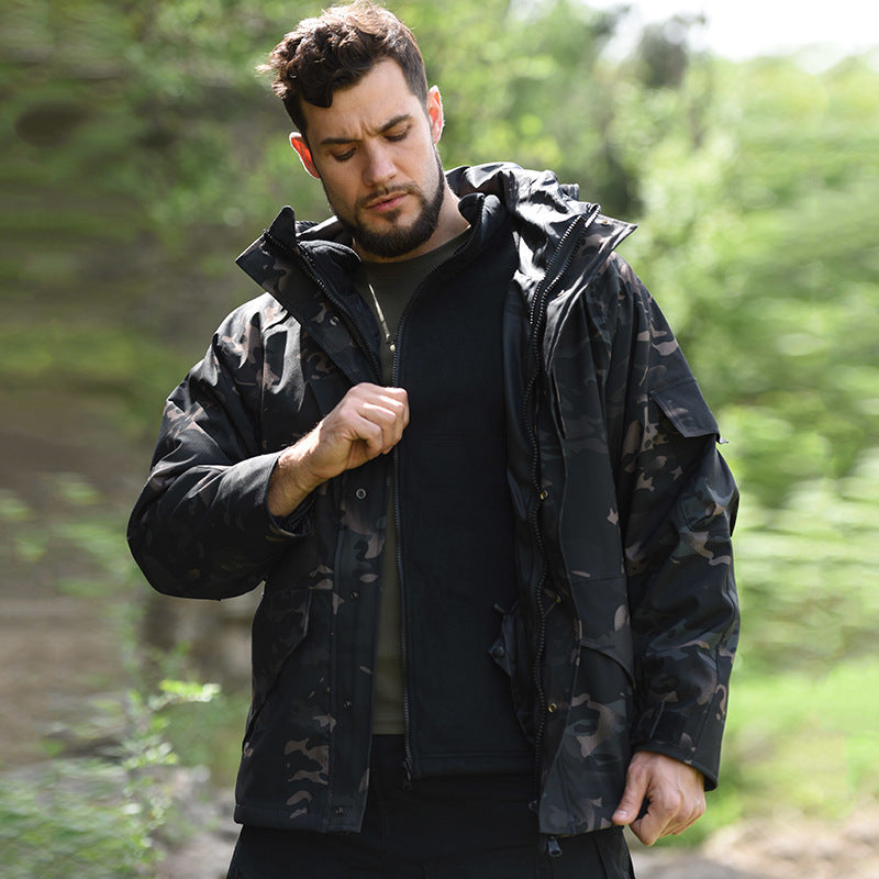 Men's weatherproof camouflage jacket Lisslune