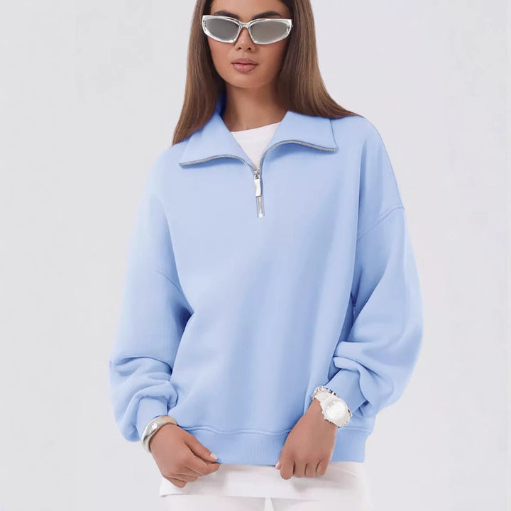Women’s comfortable stand-up collar sweater Lisslune