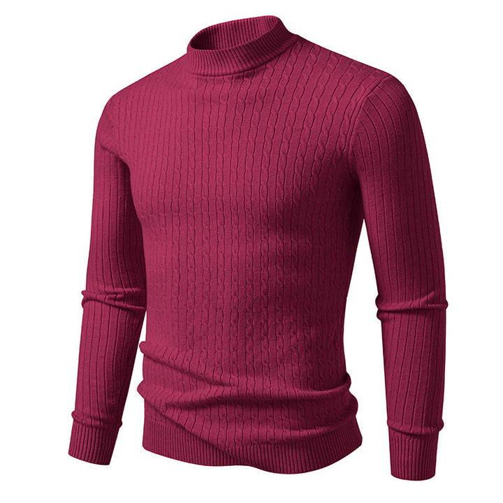 Men's turtleneck sweater made of high-quality knit Lisslune