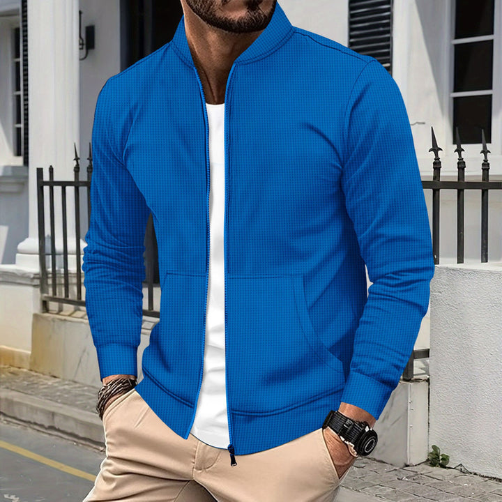 Men's sporty leisure jacket with zipper and practical pockets Lisslune