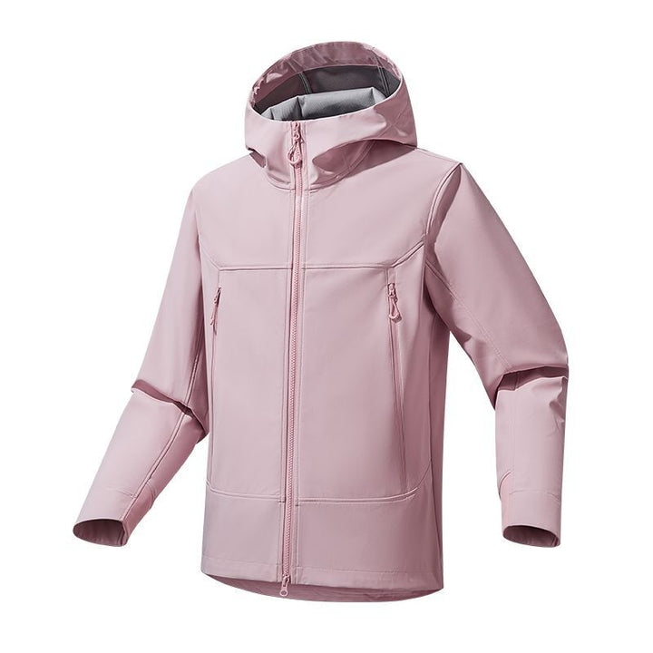 Men's Functional Jacket with Elastic Hood Collar and Water-Repellent Properties Lisslune