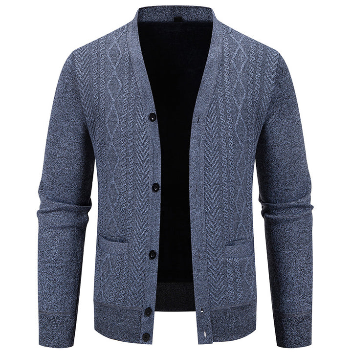 Men's cardigan with textured design and button closure Lisslune
