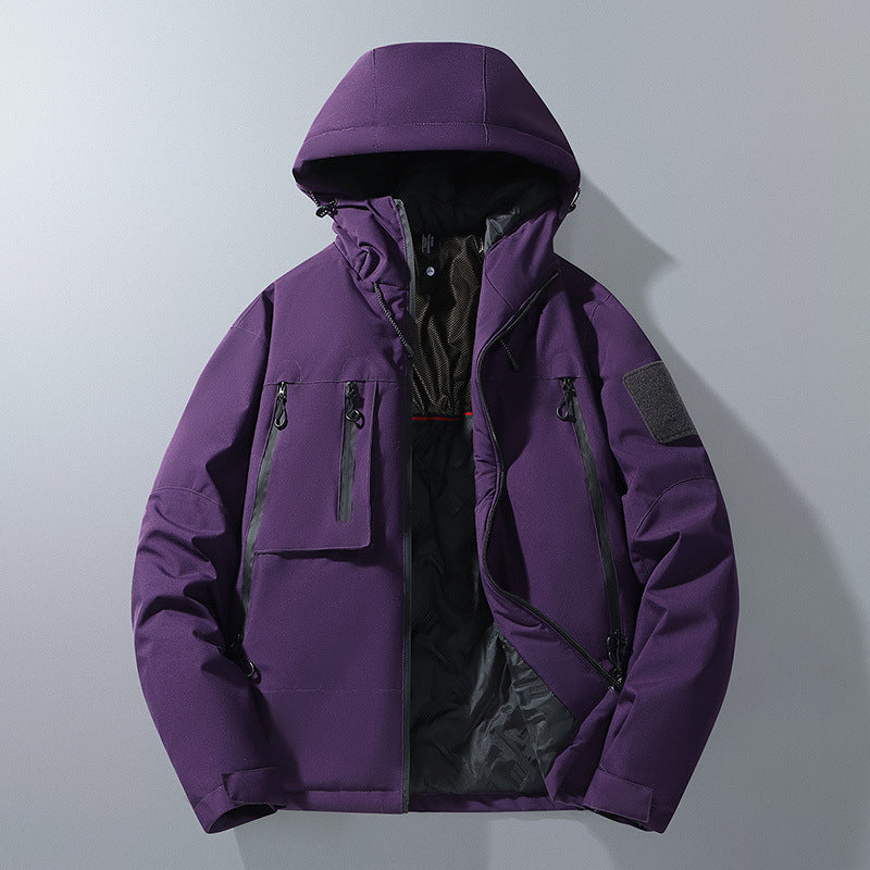 Men's Multifunctional Outdoor Jacket with Weatherproof Membrane and Insulating Lining Lisslune