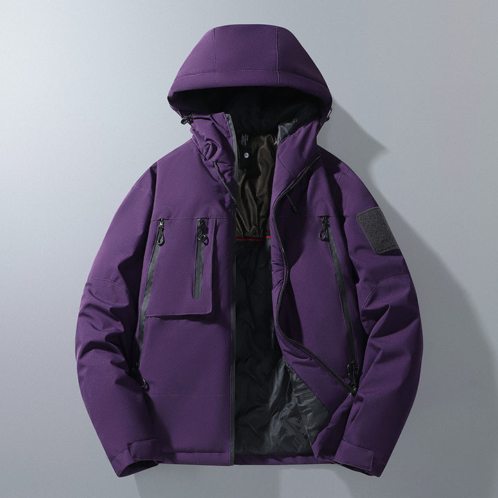 Men's Multifunctional Outdoor Jacket with Weatherproof Membrane and Insulating Lining Lisslune