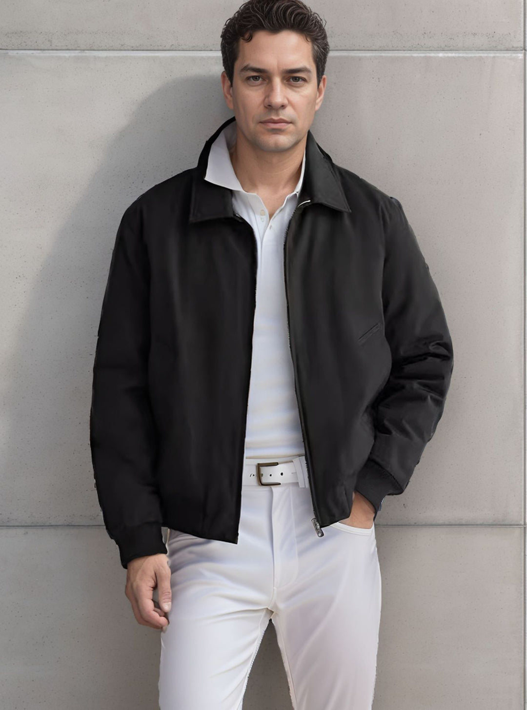 Men's casual jacket with modern design and practical details Lisslune