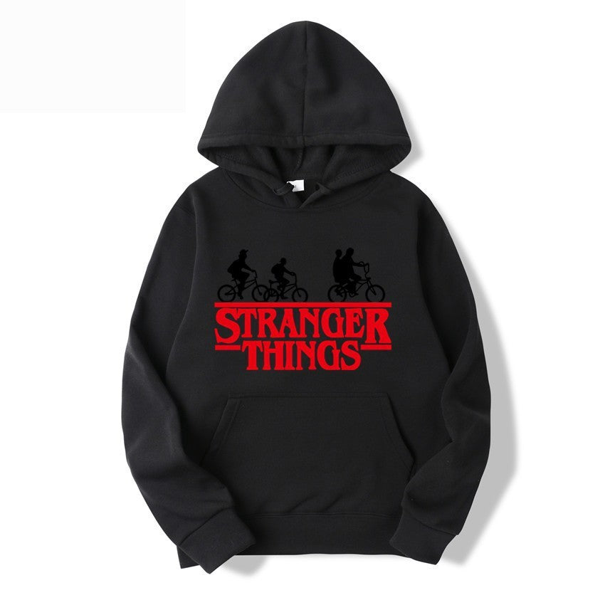 Women's hooded sweatshirt with creative Stranger Things design Lisslune
