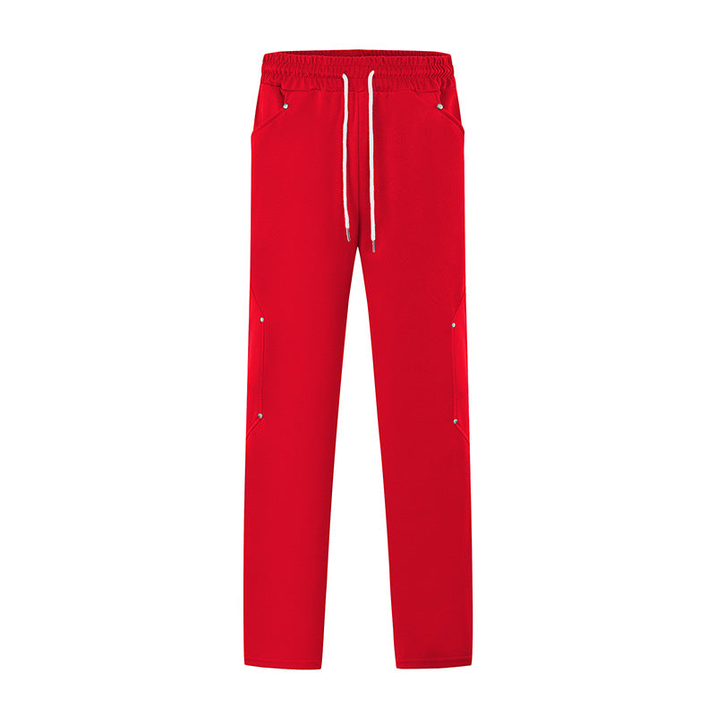 Men's sporty jogging pants with breathable mesh inserts and elastic waistband Lisslune