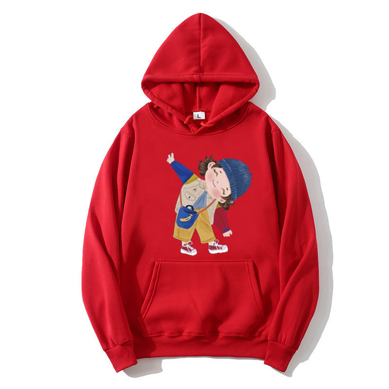 Ladies hoodie with playful children's design Lisslune