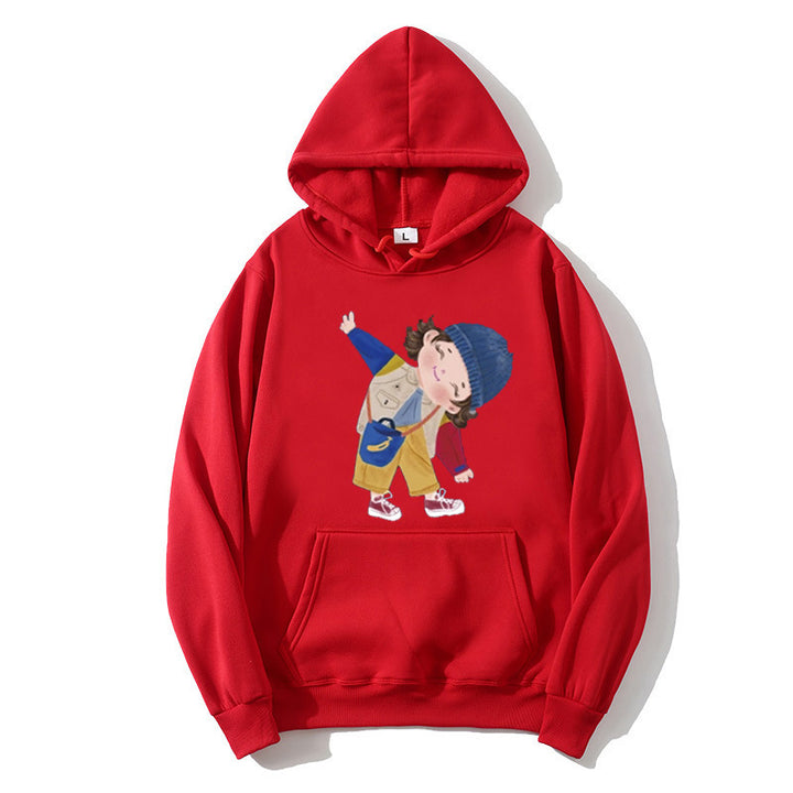 Ladies hoodie with playful children's design Lisslune
