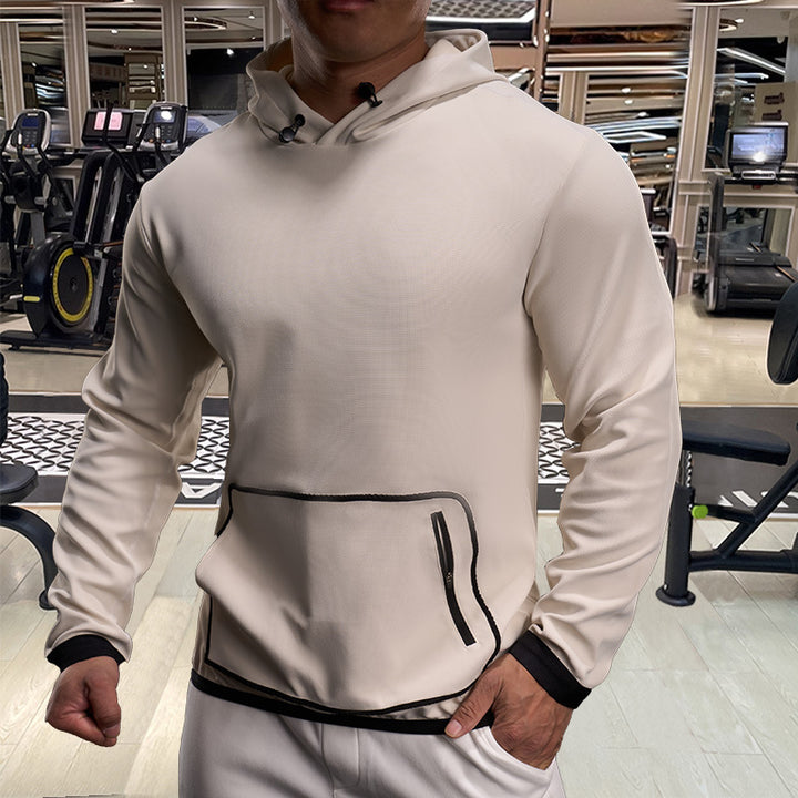 Men's functional hoodie with breathable properties and practical zippered pockets Lisslune