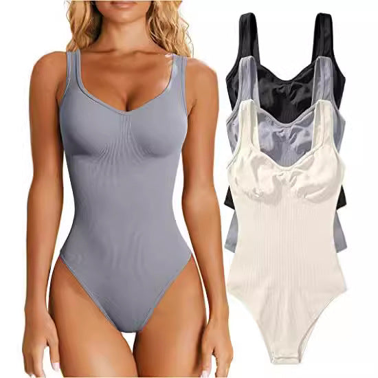 Women's bodysuit with spaghetti straps and fitted cut Lisslune