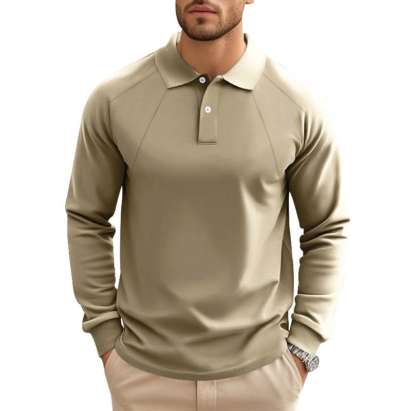 Men's Long Sleeve Polo Shirt with Sporty Cut and Breathable Technology Lisslune
