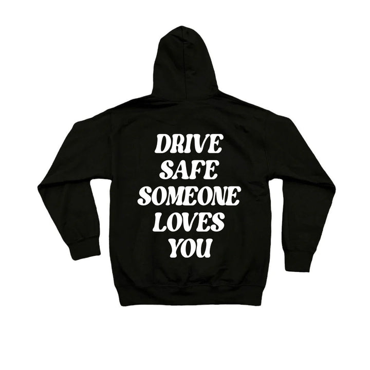 Women's hoodie sweatshirt with inspiring lettering and casual fit Lisslune