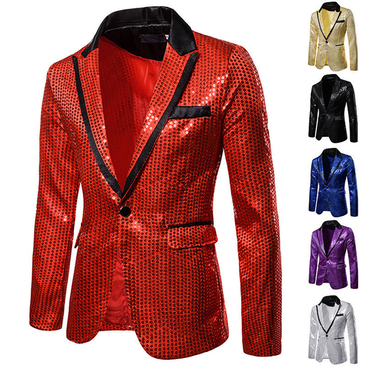 Men's glittering sequin blazer Lisslune