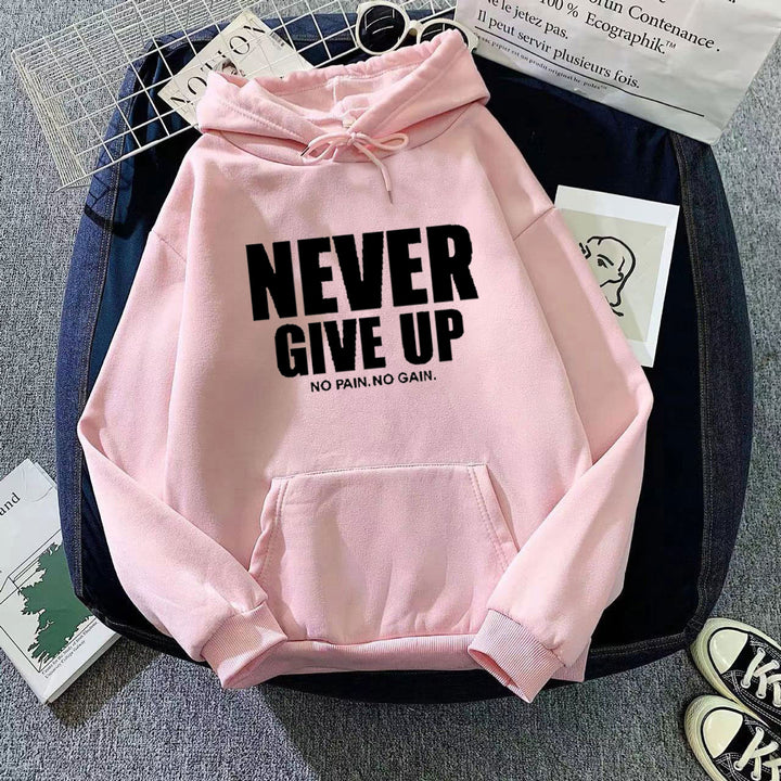 Women's hoodie with motivating lettering Lisslune 1772613019