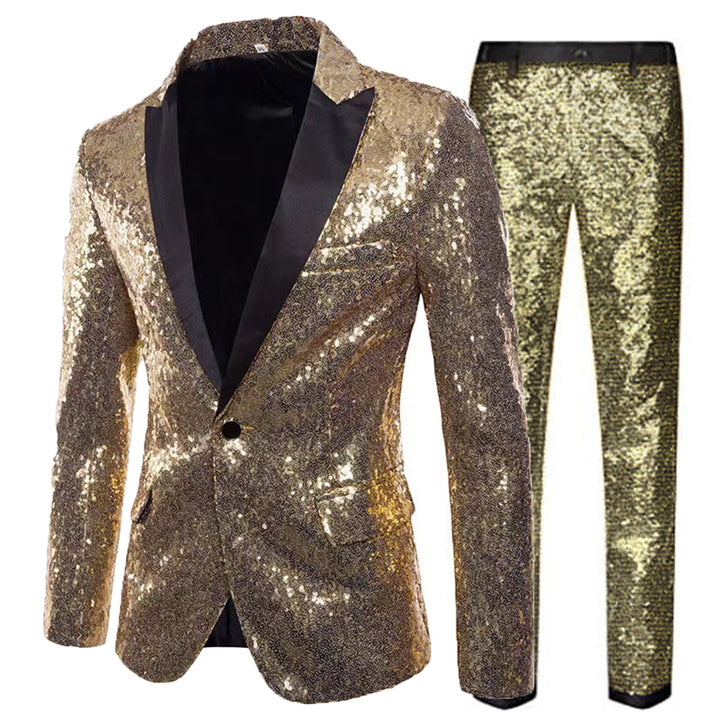 Men's Glamorous Sequin Suit Set Lisslune
