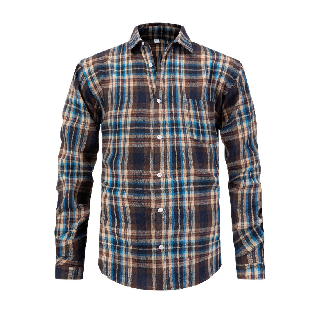 Men's checked flannel shirt Lisslune