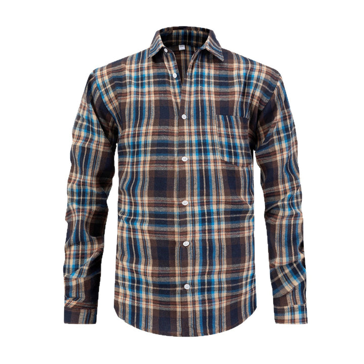 Men's checked flannel shirt Lisslune