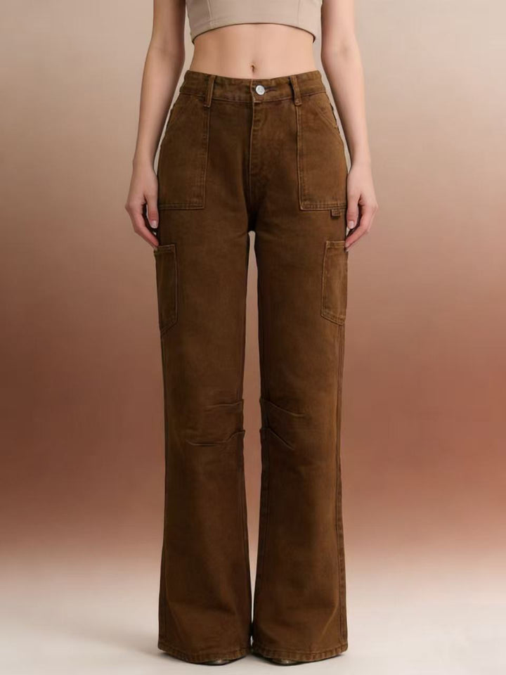 Women's cargo pants in a casual, loose fit with practical side pockets Lisslune