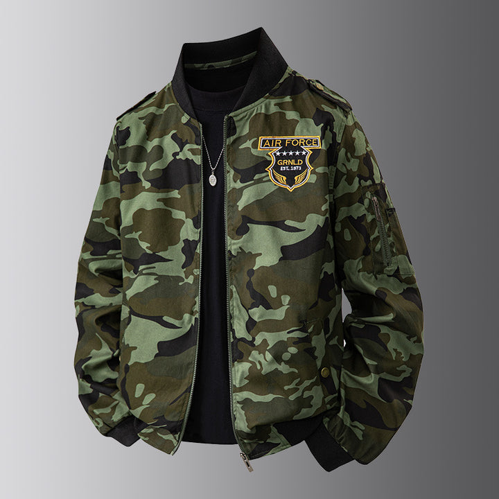 Men's Camouflage Bomber Jacket Lisslune