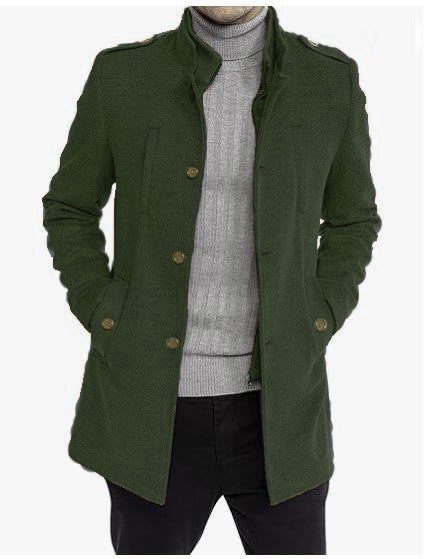 Men's stylish leisure jacket with protective collar and practical side pockets Lisslune
