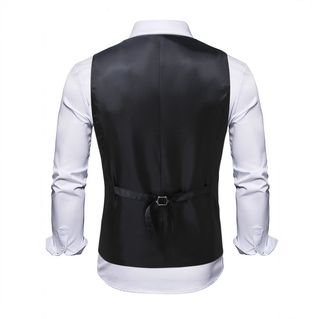 Men's Elegant Sequin Waistcoat with Floral Design Lisslune