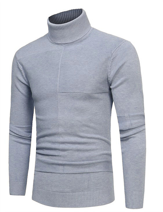 Men's High-Quality Turtleneck Sweater Made of Soft Knit Lisslune