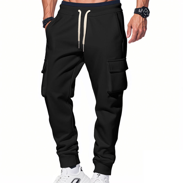 Men's cargo pants with elastic waistband and practical side pockets Lisslune 1759578172