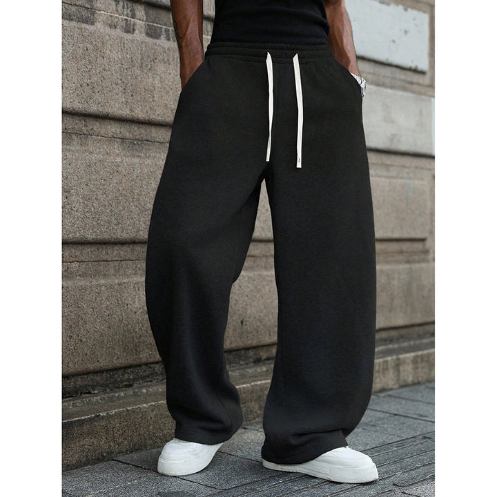 Women's casual loose-fit leisure pants with elastic waistband and practical pockets Lisslune