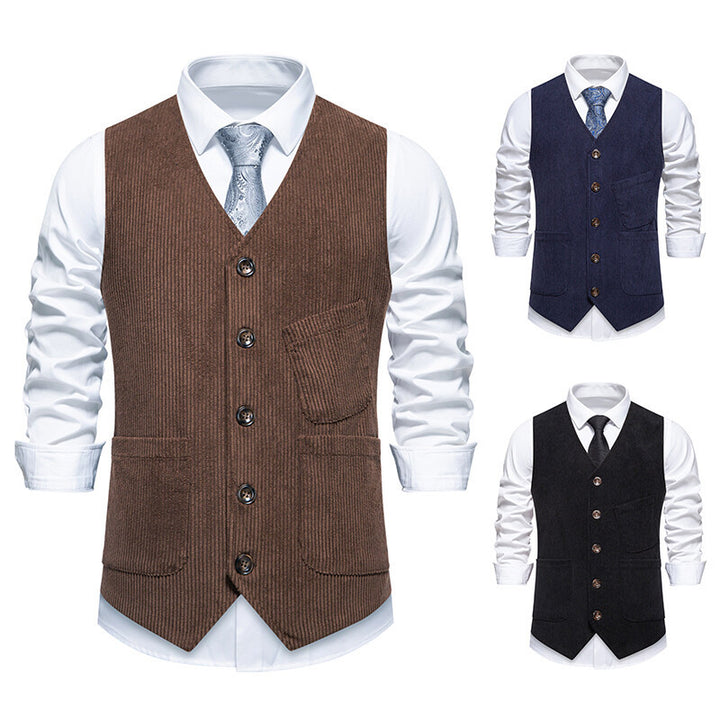 Men's elegant waistcoat in classic design Lisslune