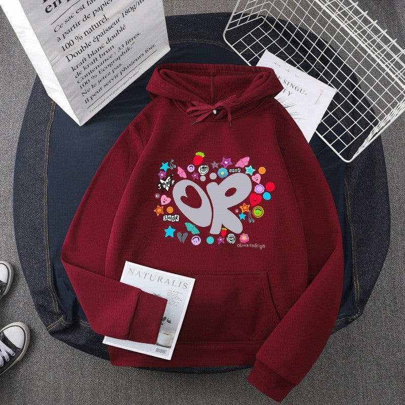 Women's Hoodie with Creative Graphic Design Lisslune