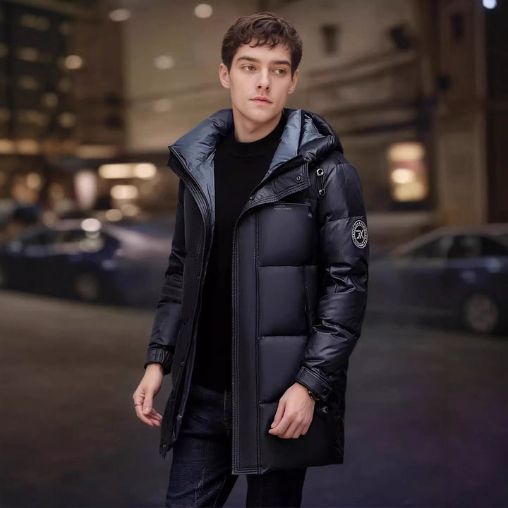 Men's Stylish Long Winter Jacket with Insulating Inner Lining Lisslune