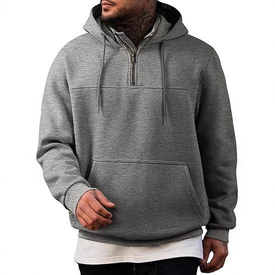 Men's hoodie with practical zipper and side pockets Lisslune