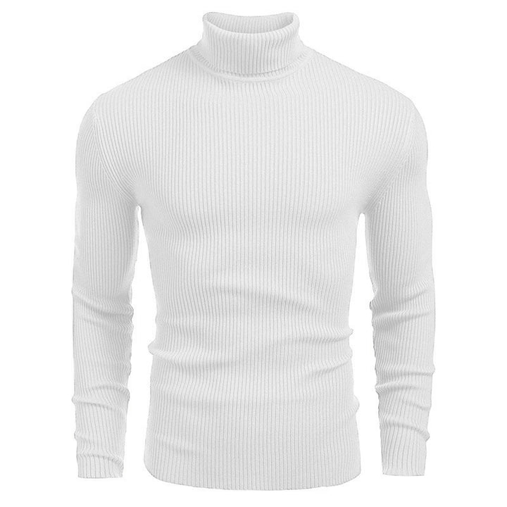 Men's turtleneck sweater made of fine rib knit Lisslune