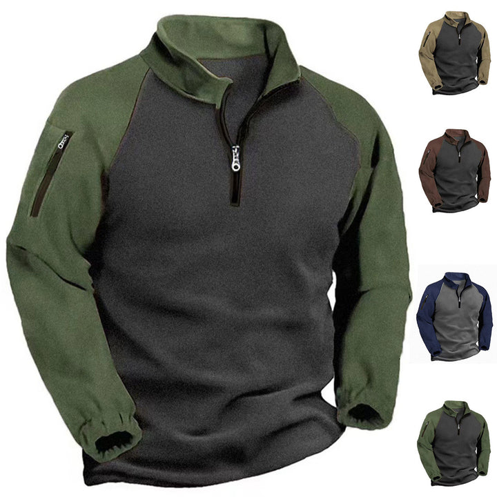 Men's functional pullover with zipper and sporty design Lisslune
