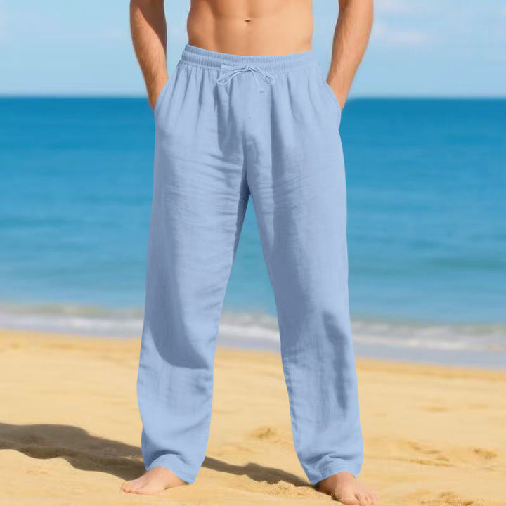 Men's lightweight beach pants with adjustable waistband Lisslune