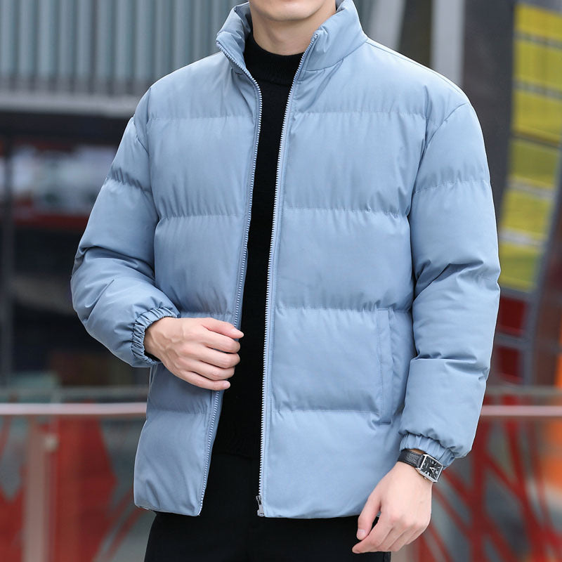 Men's quilted winter jacket with practical zipper Lisslune