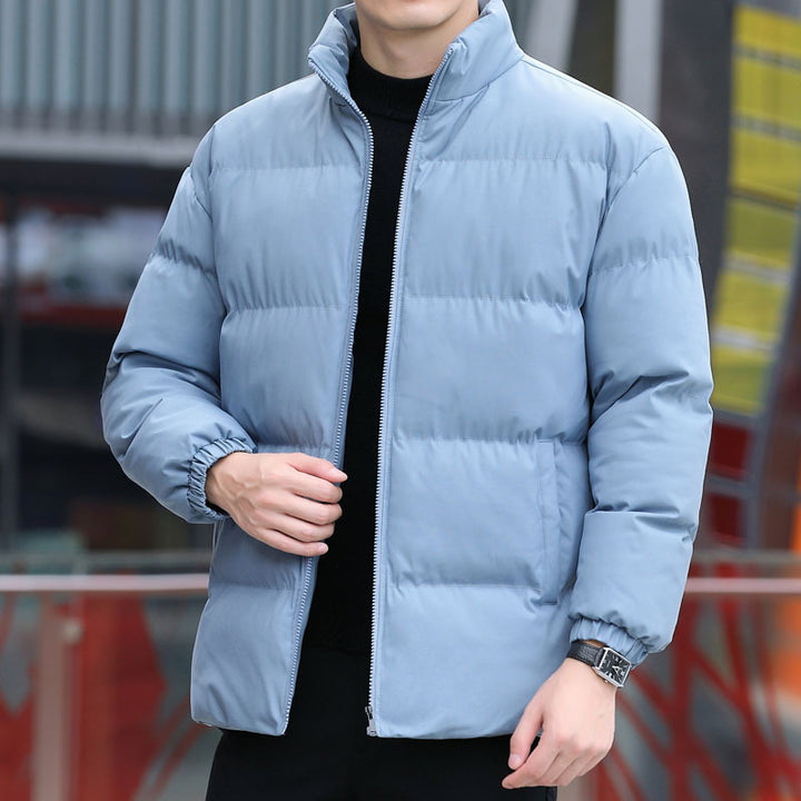 Men's quilted winter jacket with practical zipper Lisslune