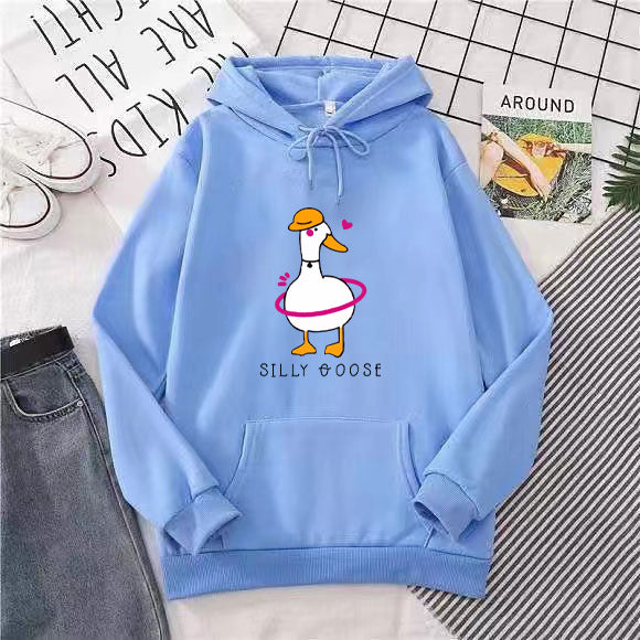 Women's hoodie with funny duck motif Lisslune