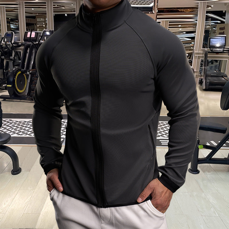 Men's Training Jacket with Breathable Properties Lisslune
