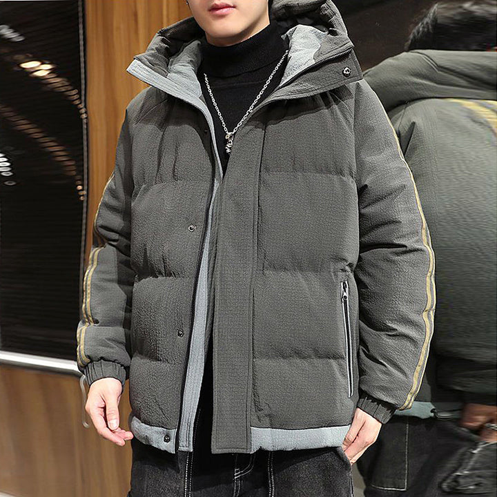 Men's insulated winter jacket with quilted structure and practical pockets Lisslune